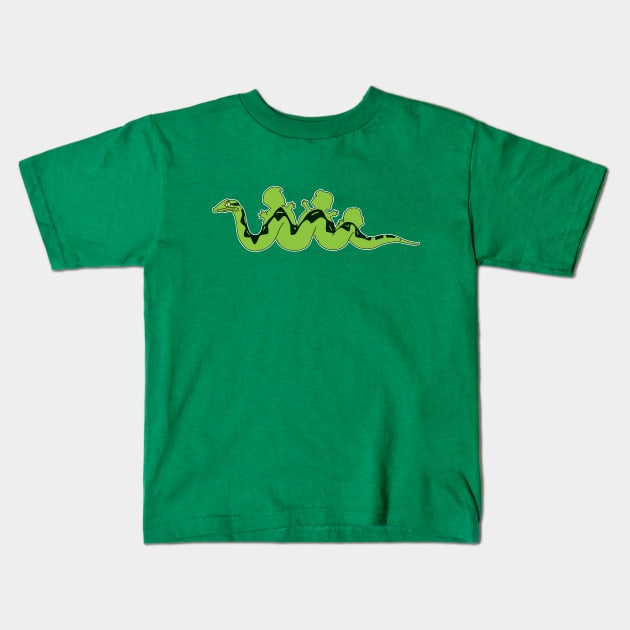 Lumpy the School Snake Kids T-Shirt by deancoledesign